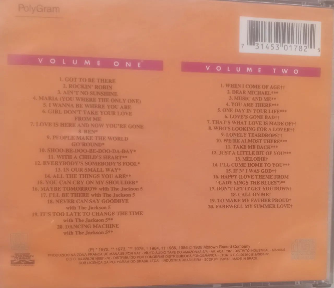 Cd Michael Jackson Anthology  - Foto 2