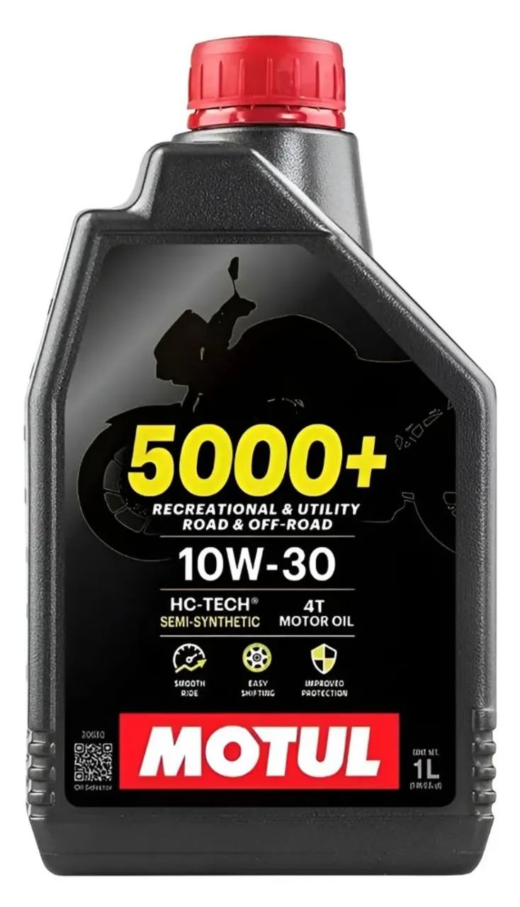 Lubrificante Para Moto Motul 5000+ 10W-30 4T Semissintético