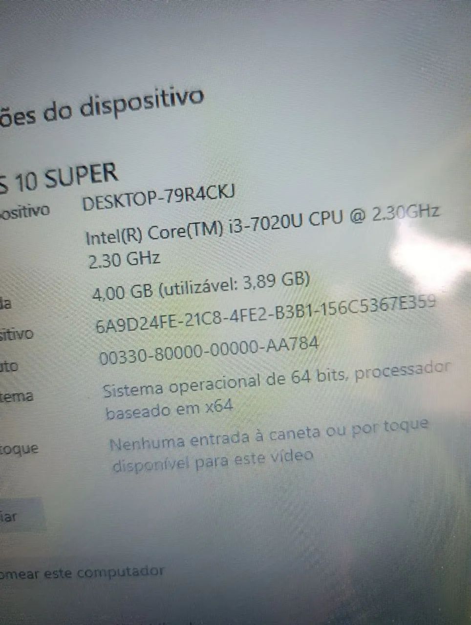 Notebook com processador Intel corei3 de 7 geração, Hdd de 500 gigas, bateria boa, win 10 - Foto 5