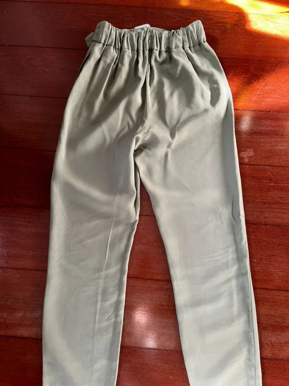calça alfaiataria feminina verde - Foto 4