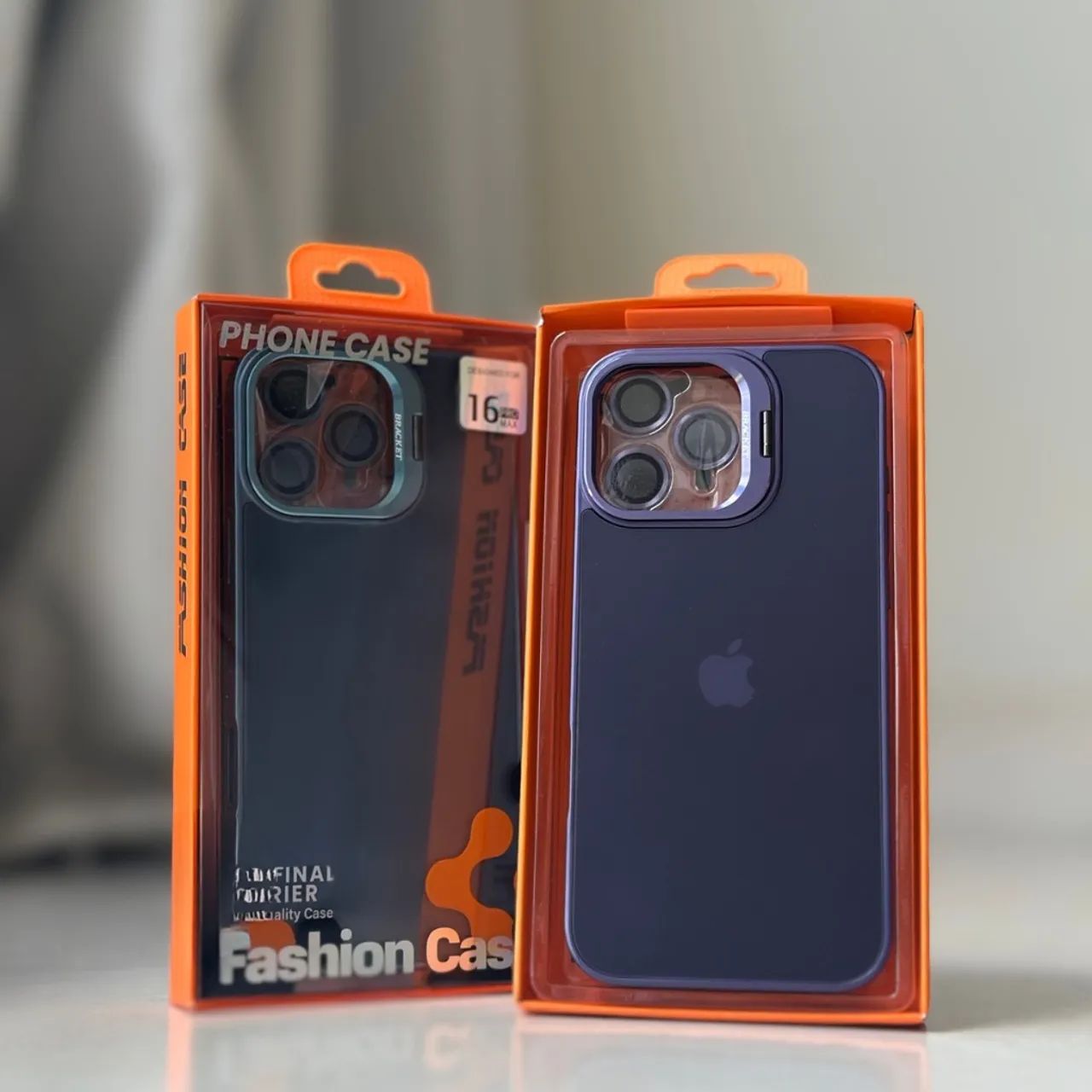 Case Vidro Indução Com Suporte | Iphone 16 Pro Max