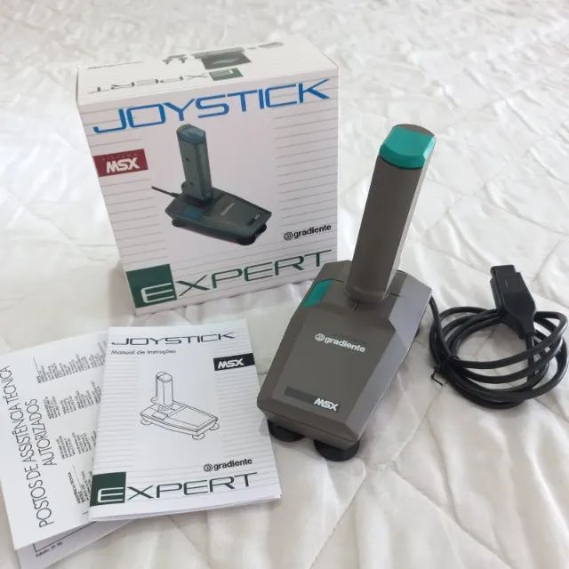Joystick MSX Gradiente Expert c/ Lacre, Caixa e Manual