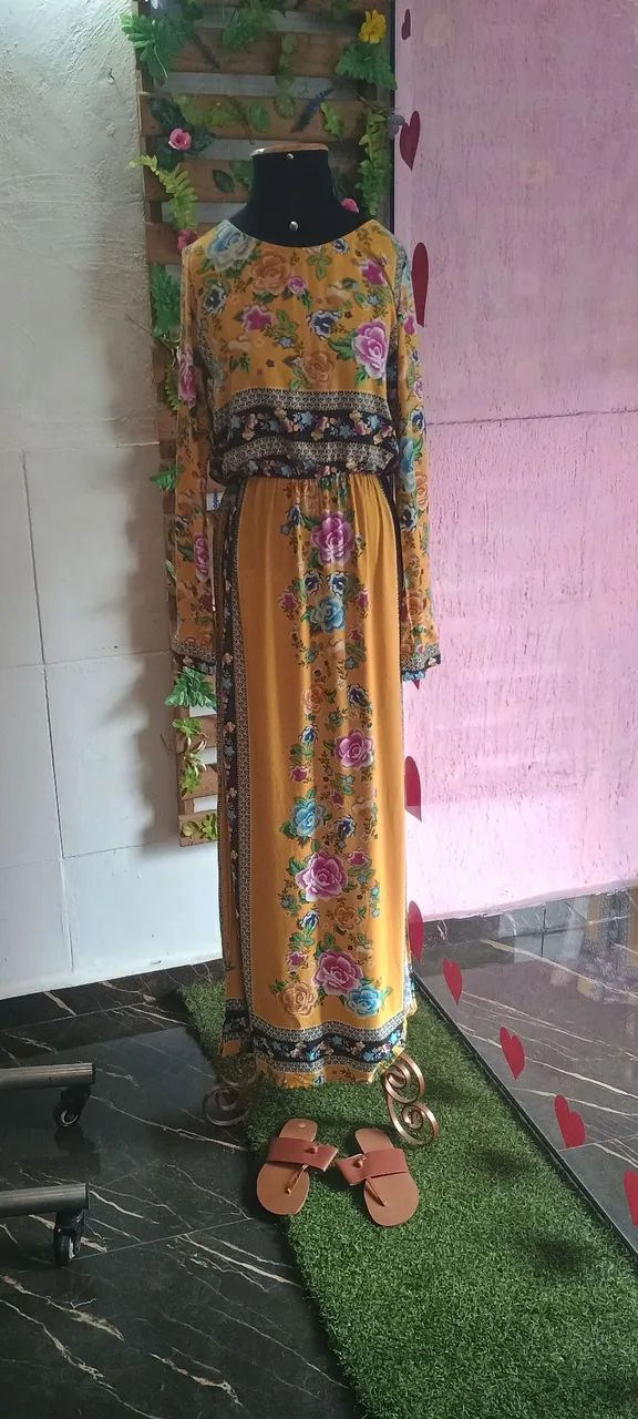 VESTIDO FARM LONGO TAM P 