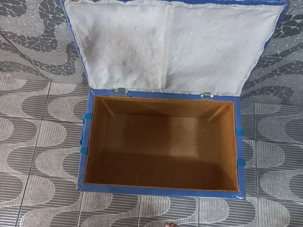 Bau de brinquedo grande forrado  - Foto 4