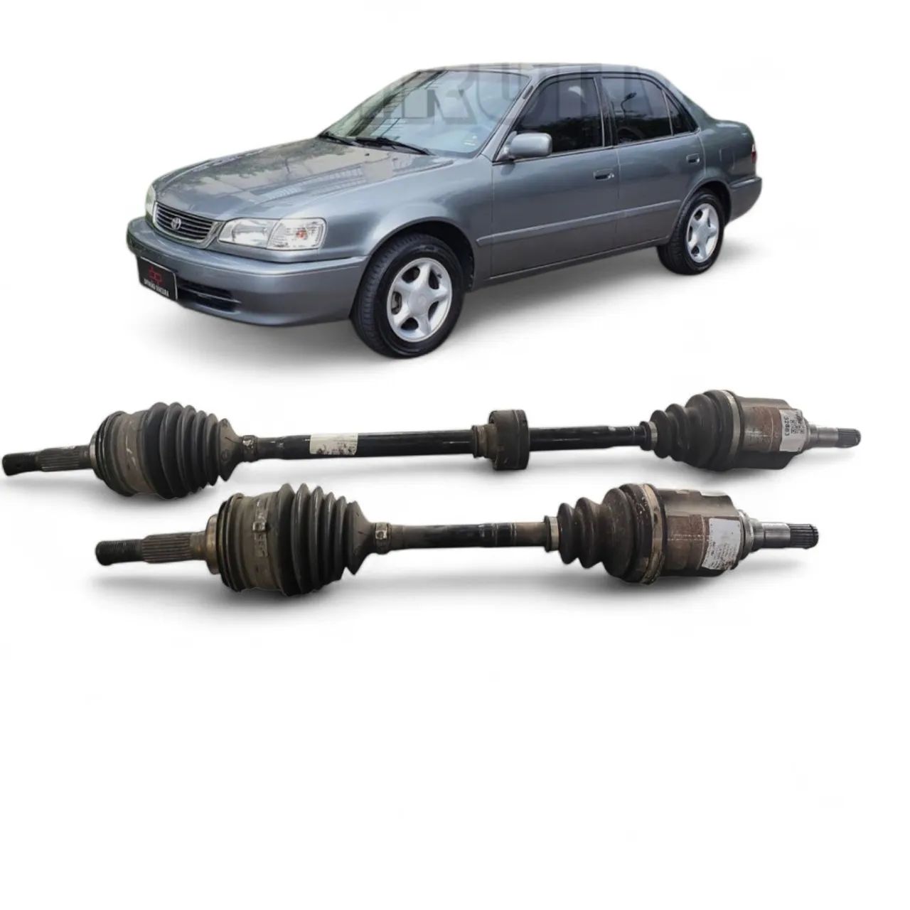 par de eixo completo toyota corolla 2000 2001 automático 