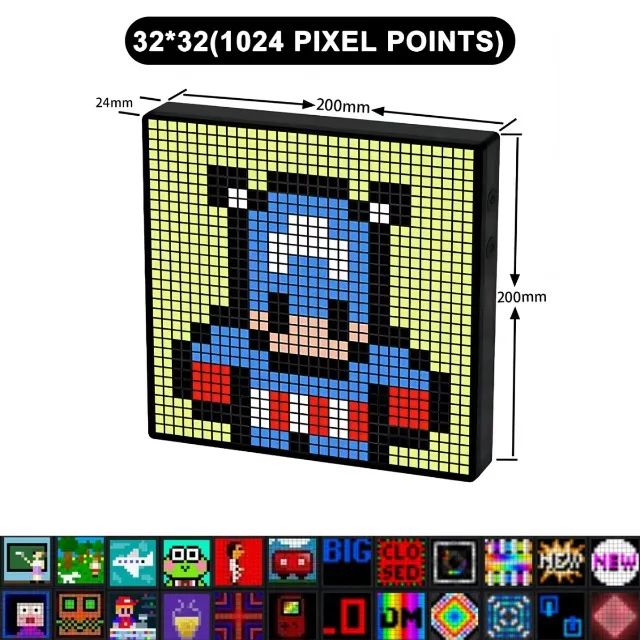 Painel Display Pixel 20X20CM