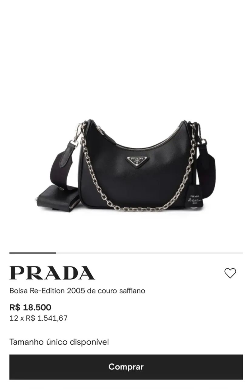 Bolsa Prada Re-Edition 2005 Original - Foto 5