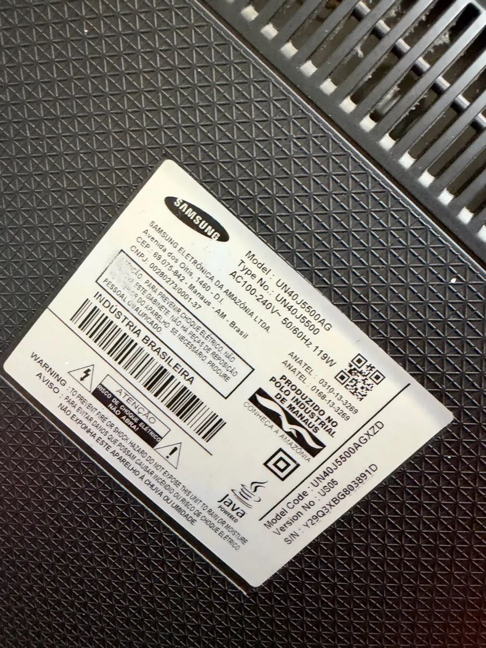 UN40J5500AG smart Samsung 