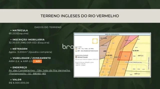 Terreno em Ingleses do Rio Vermelho - Foto 2