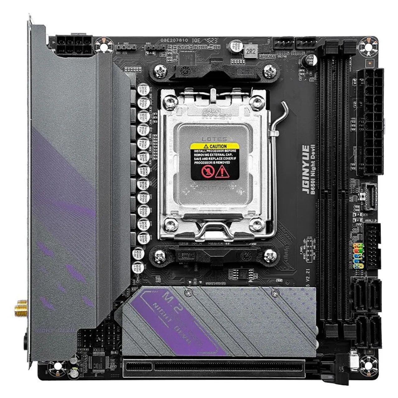 Placa Mãe B650i Nigth Devil E Processador 8600g  - Foto 2