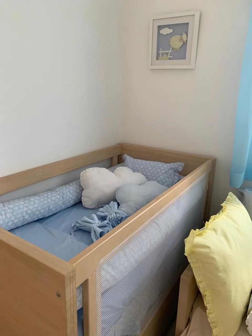 Berço mini cama em madeira 