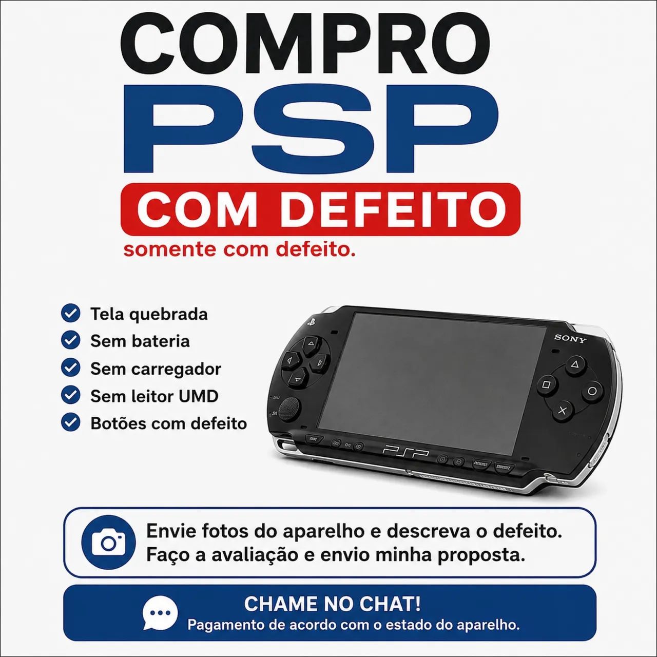 Psp com defeito 