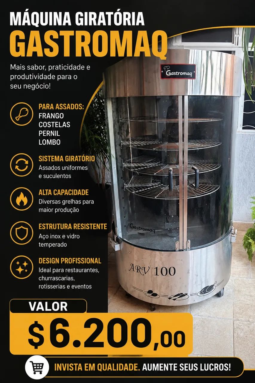 Máquina de Assar Frango 