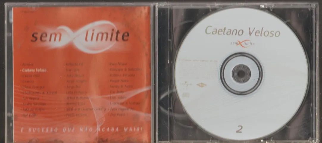 Cd Caetano Veloso, Coleção Sem Limite, 2001, Duplo, Universal