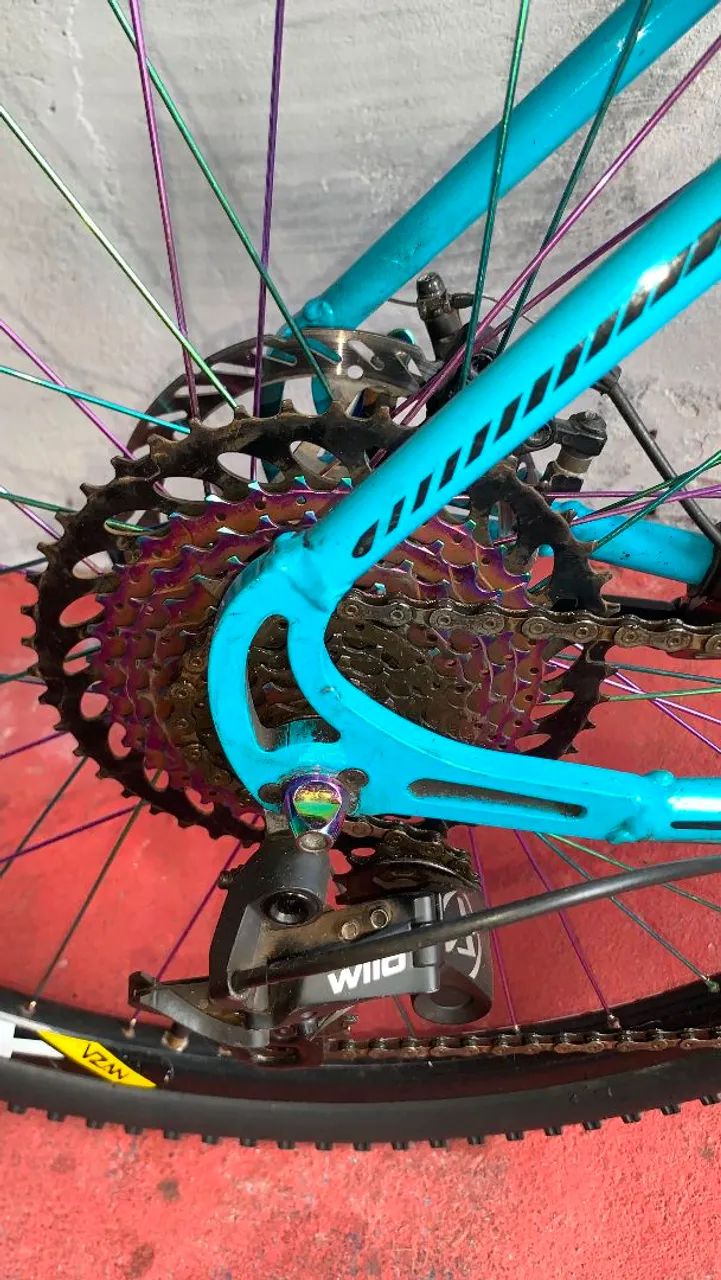 Bicicleta aro 29 quadro 21 toda em alumínio.  - Foto 5