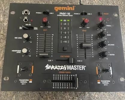 Mixer Gemini PMX-18, DJ , Som, Música, Áudio!?