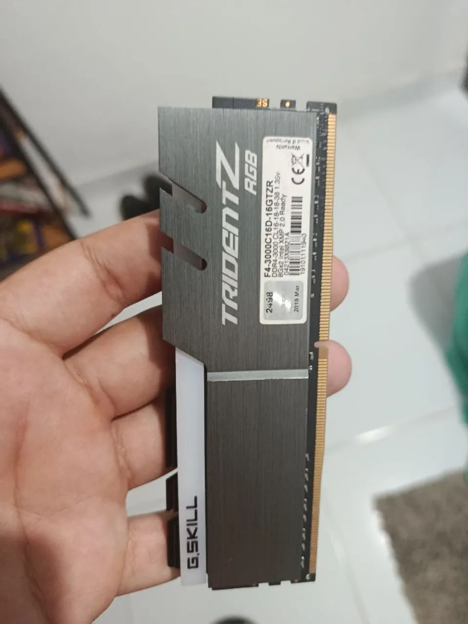 DDR4 RGB RAM Memory 2x8GB 3000MHz