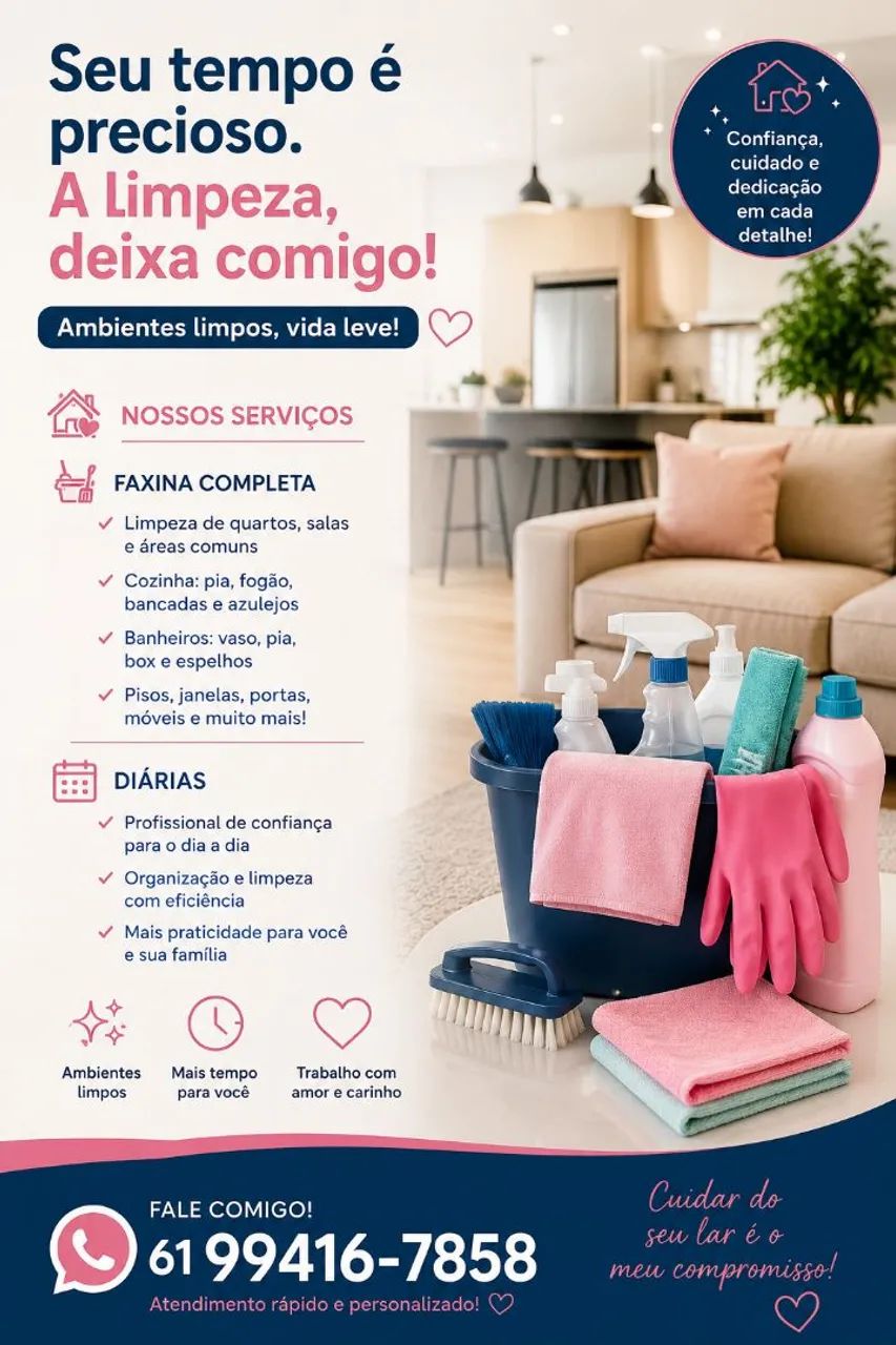 Disponível para faxinas chame e já faça seu agendamento ? - Foto 3