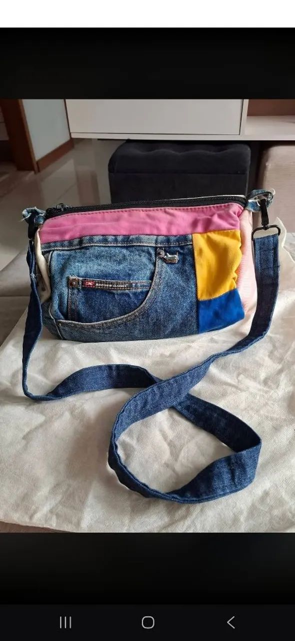Bolsa jeans peça única  - Foto 2