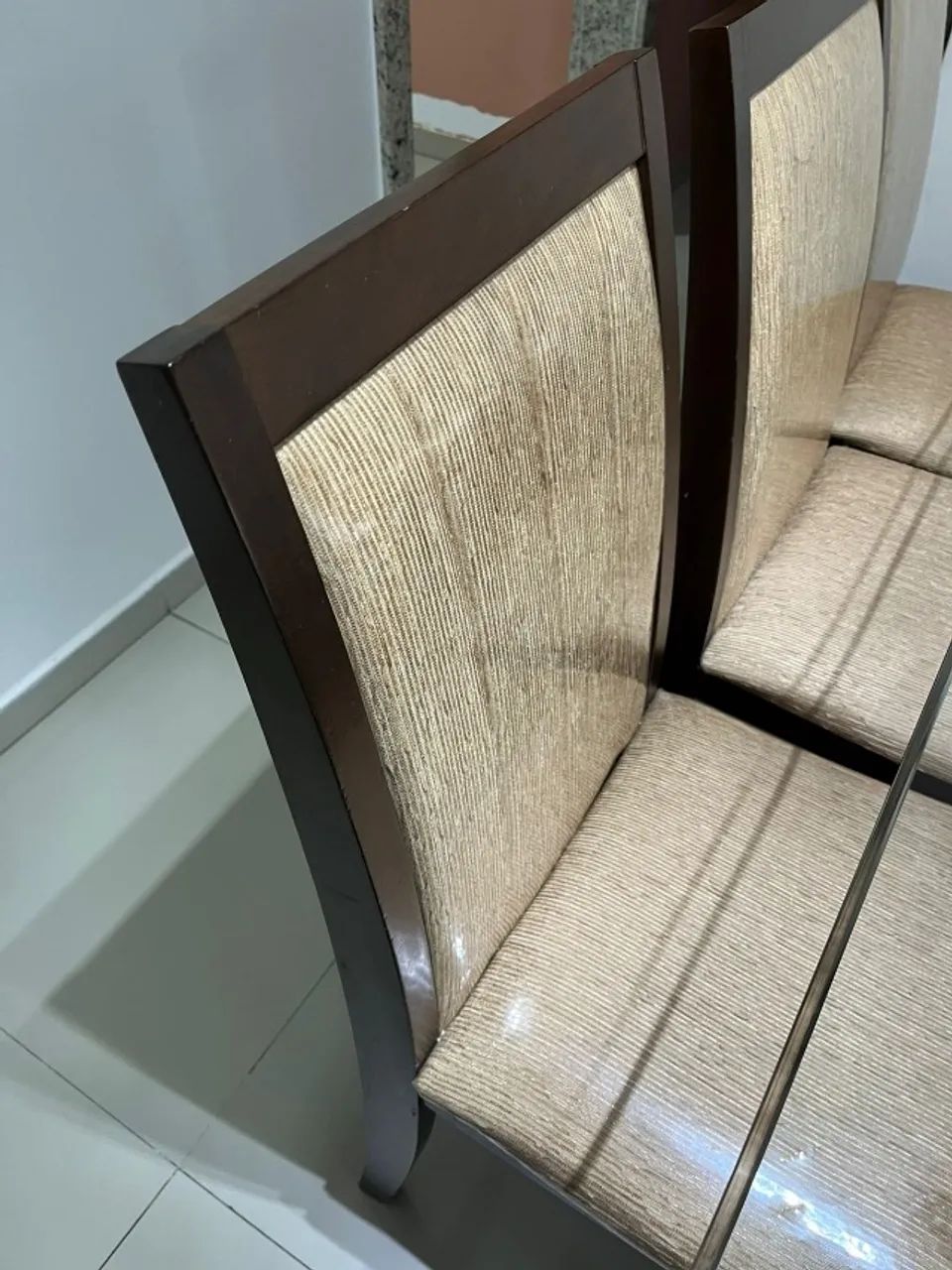 Mesa de jantar retangular 6 cadeiras  - Foto 5