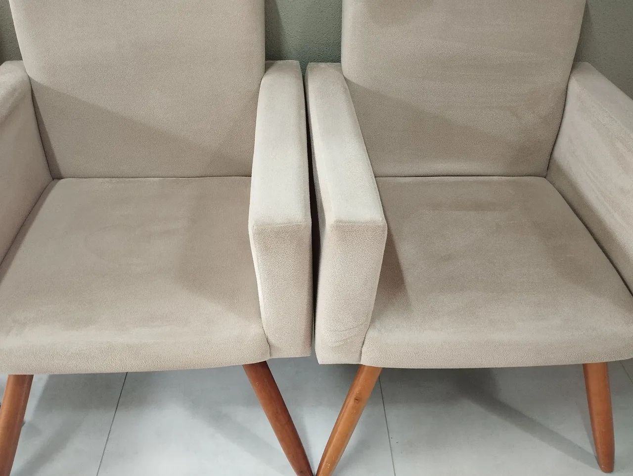 Two suede armchairs65573787300609121