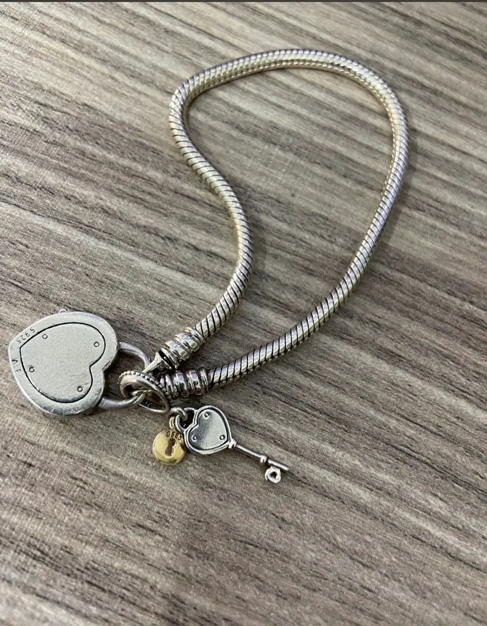 Pulseira Pandora promessas de amor original  - Foto 4