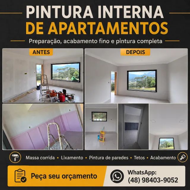 Pintor | Apartamentos | Paredes, Tetos e Massa Corrida