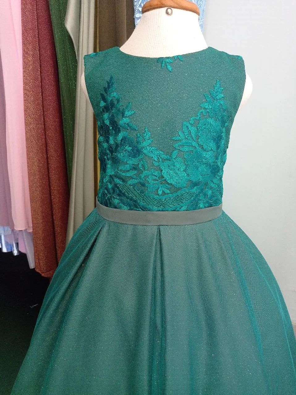 Vestido verde infantil  - Foto 3