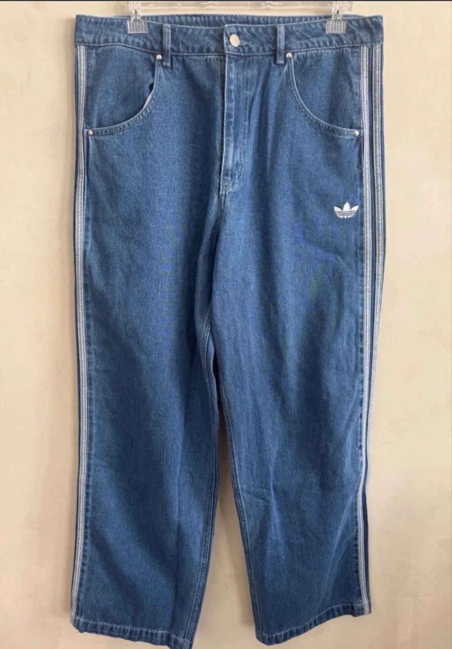 Calça jeans Adidas denim 46 - Foto 4