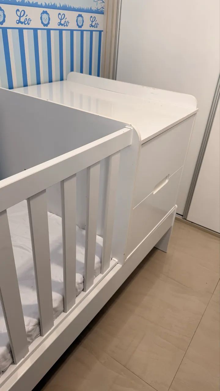 Berço Multifuncional americano branco - Foto 4