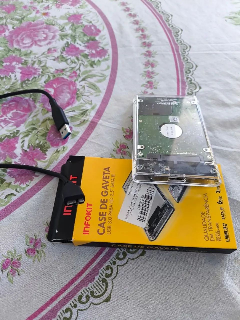 Case + Hd externo 500gb