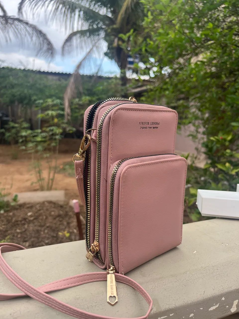 Bolsa rosa Forever LenGRui original 3 compartimentos  - Foto 2