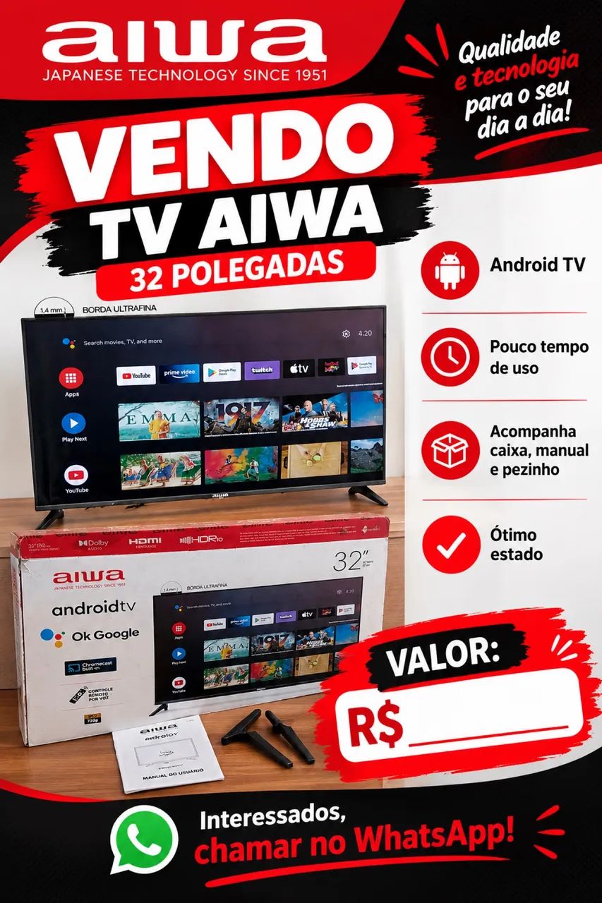 Vendo TV 32 polegadas 