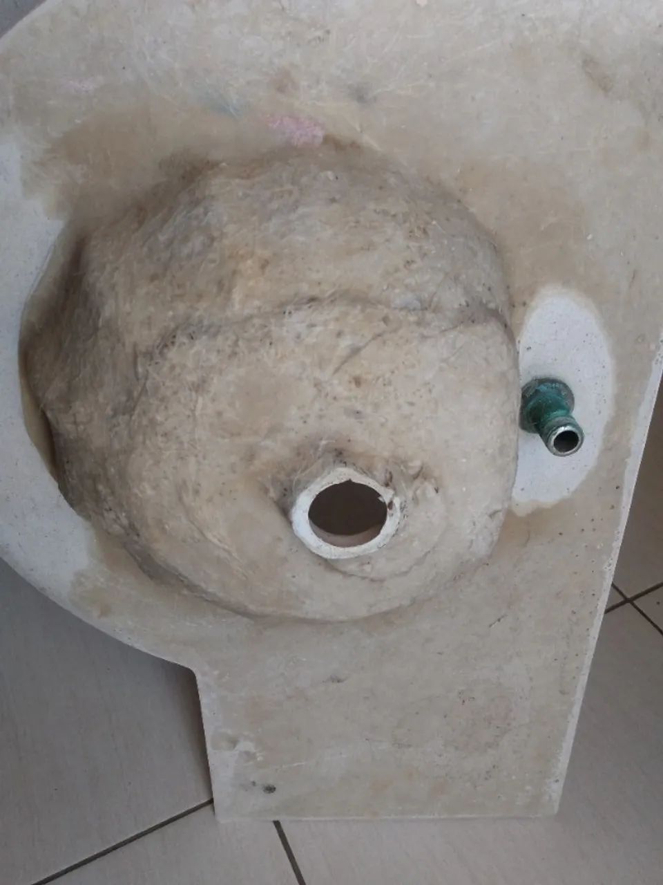 Pia para banheiro em fibra. Tipo ostra. - Foto 3