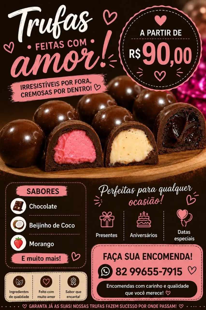 Trufas para festa