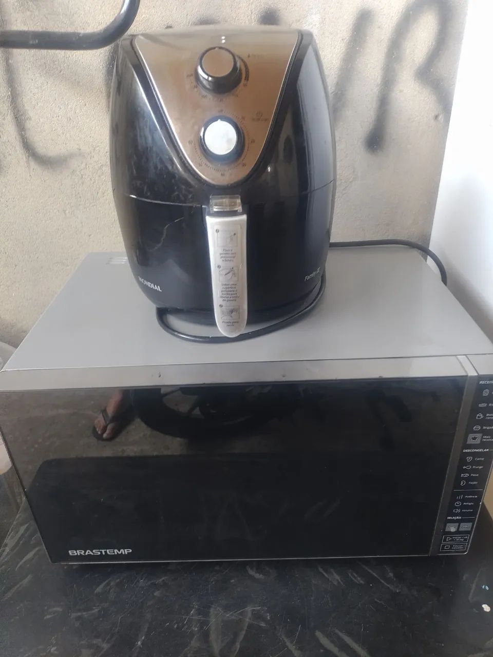 Microondas e airfryer 