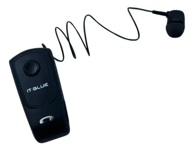Fone De Ouvido Bluetooth De Lapela Com Cabo Retrátil - Foto 4