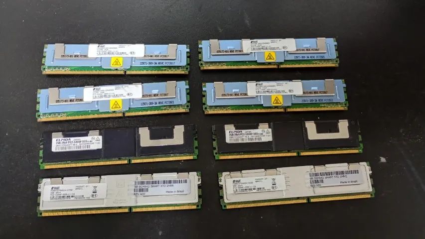 Kit 10 Gb de memória RAM para servidor.