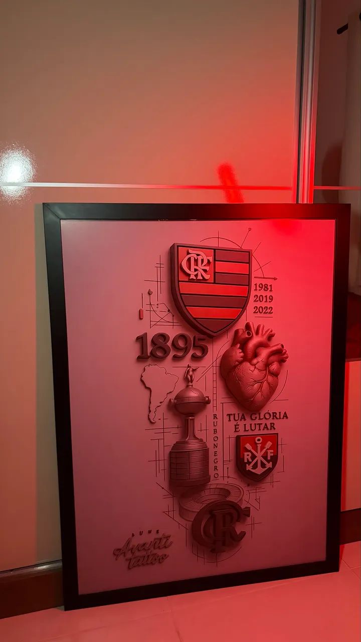 Quadro do flamengo 116x87  - Foto 3