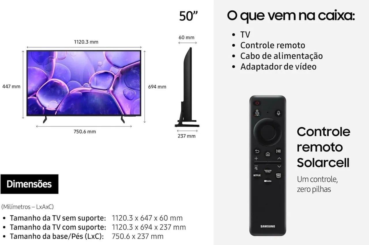 Tv 50 polegadas Samsung U8600F Novo lacrado com nota  - Foto 2