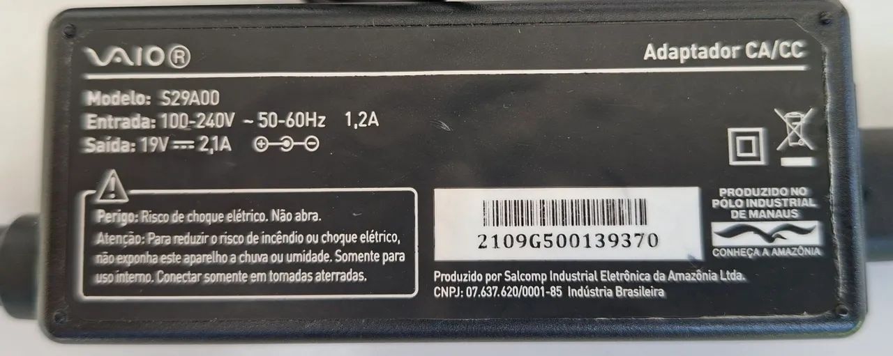 Fonte para notebook Sony Vaio Modelo S29A00 - Foto 2