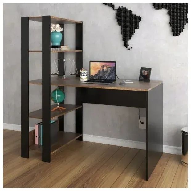 Mesa para escritorio pinho preto 