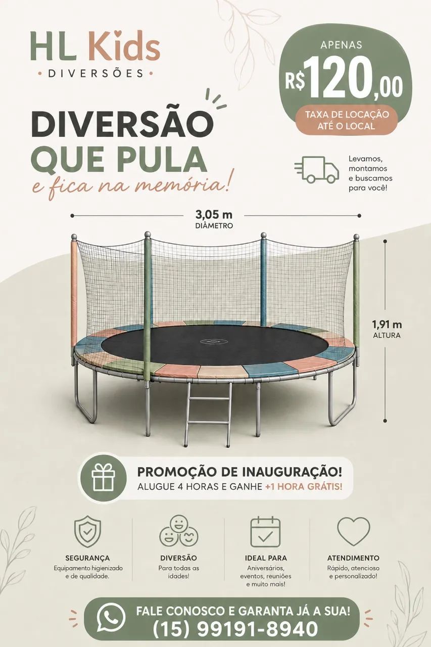 Locação Cama elástica 