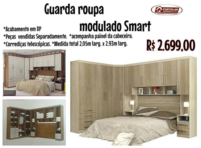 Dormitório Modulado Smart , Entrega em 3 dias