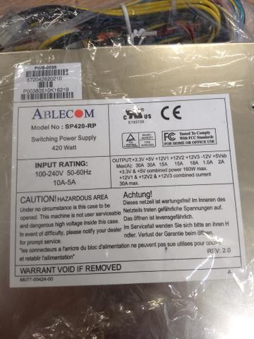 Fonte ATX Ablecom SP420-RP 420Watt - Foto 4