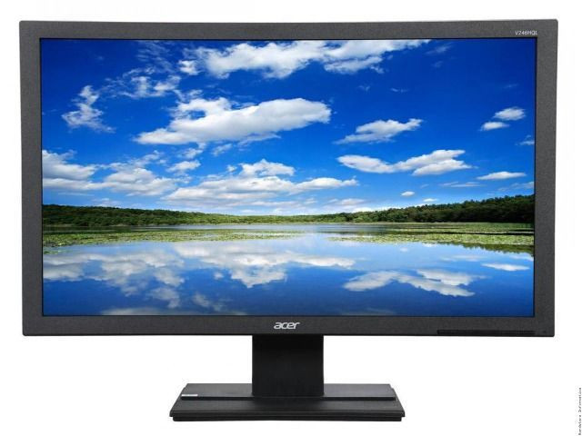 Onitor LED 24" Acer V246HL Full Hd Hdmi VGA Dvi