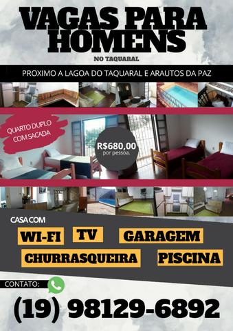 Vagas Para Homens no Taquaral em Campinas