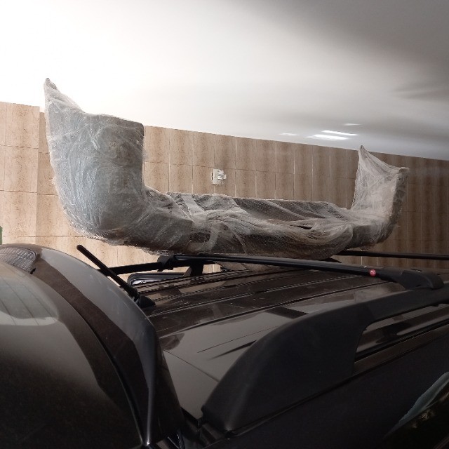 para choques fibra, originais, grand vitara 3 portas, prata, completos - Foto 5