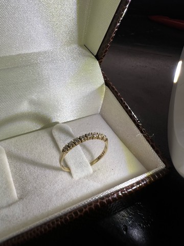 Meia aliança Ouro18k  - Foto 5