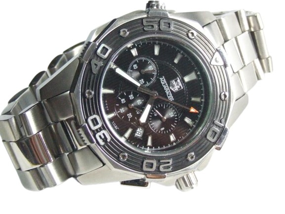 Relogio Tag Auarecer Verde 44mm Pulseira Aço - Foto 3
